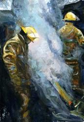 fire fighting paintings
